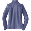 Sport-Tek Women's True Navy Heather Sport-Wick Stretch 1/2-Zip Pullover