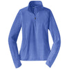 Sport-Tek Women's True Royal Heather Sport-Wick Stretch 1/2-Zip Pullover