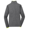 Sport-Tek Women's Charcoal Grey Heather/Charge Green Sport-Wick Stretch Contrast Full-Zip Jacket