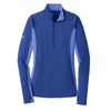 Sport-Tek Women's True Royal Heather Sport-Wick Stretch Contrast 1/2-Zip Pullover