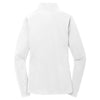 Sport-Tek Women's White Sport-Wick Textured 1/4-Zip Pullover