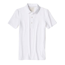 LinkSoul Women's White Heathered Drytech Cotton Blend Polo