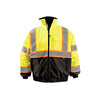 OccuNomix Men's Yellow Black Bottom 2-in-1 X Back Bomber Jacket