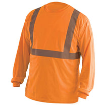 OccuNomix Men's Orange Classic Long Sleeve Wicking Birdseye