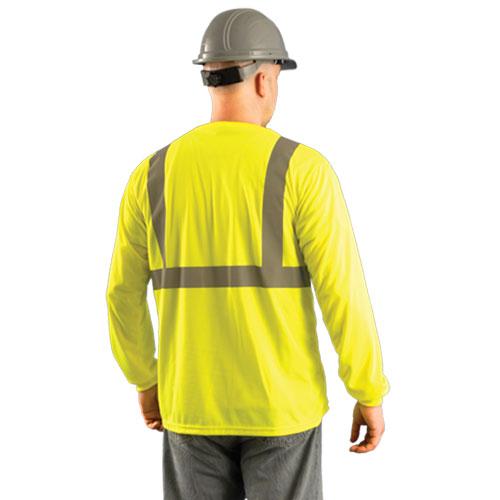 OccuNomix Men's Yellow Classic Long Sleeve Wicking Birdseye