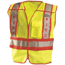 OccuNomix Men's Yellow Premium Solid Public Safety Fire Vest