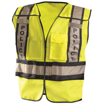 OccuNomix Men's Yellow Premium Solid Public Safety Police Vest