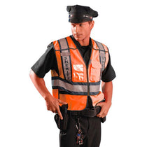 OccuNomix Men's Orange Premium Solid Public Safety Sheriff Vest