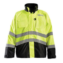 OccuNomix Men's Yellow 2-In-1 Black Bottom Rip Stop Fleece Bomber Jacket Class 3