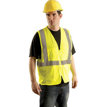 OccuNomix Men's Yellow High Visibility Classic Mesh Surveyor Safety Vest