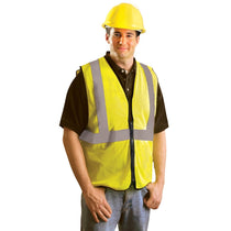 OccuNomix Men's Yellow High Visibility Premium Mesh Standard Safety Vest