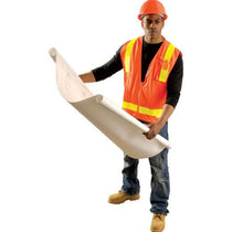 OccuNomix Men's Orange High Visibility Premium Solid/Mesh Gloss Safety Vest