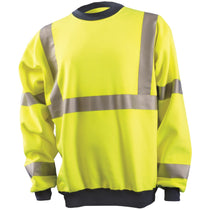 OccuNomix Women's Yellow Premium Wicking Crew Neck Sweatshirt