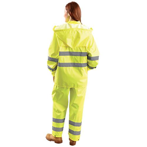 OccuNomix Men's Yellow Classic Breathable Rain Jacket