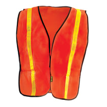 OccuNomix Men's Orange Value Mesh Gloss Vest