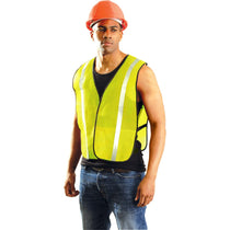 OccuNomix Men's Yellow Value Mesh Silver Reflective Vest