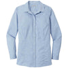 Port Authority Women's Blue Horizon/White Pincheck Easy Care Shirt