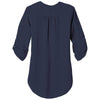 Port Authority Women's True Navy 3/4-Sleeve Tunic Blouse