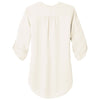 Port Authority Women's Ivory Chiffon 3/4-Sleeve Tunic Blouse