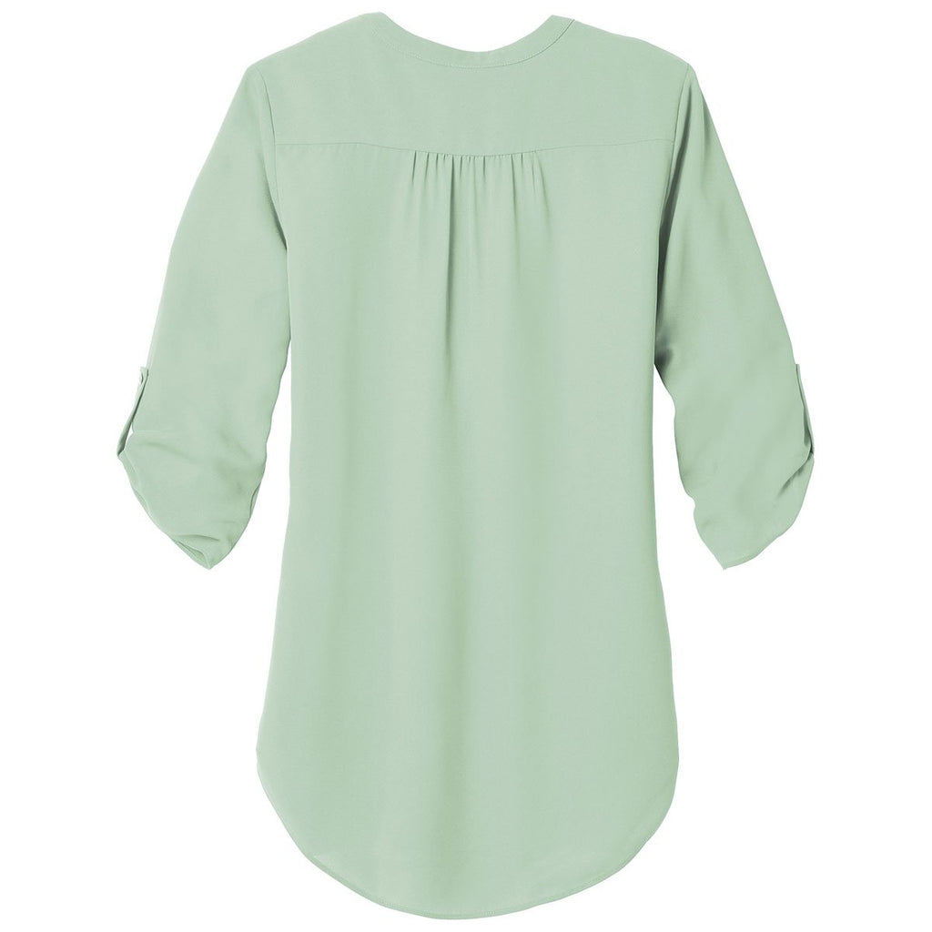 Port Authority Women's Misty Sage 3/4-Sleeve Tunic Blouse
