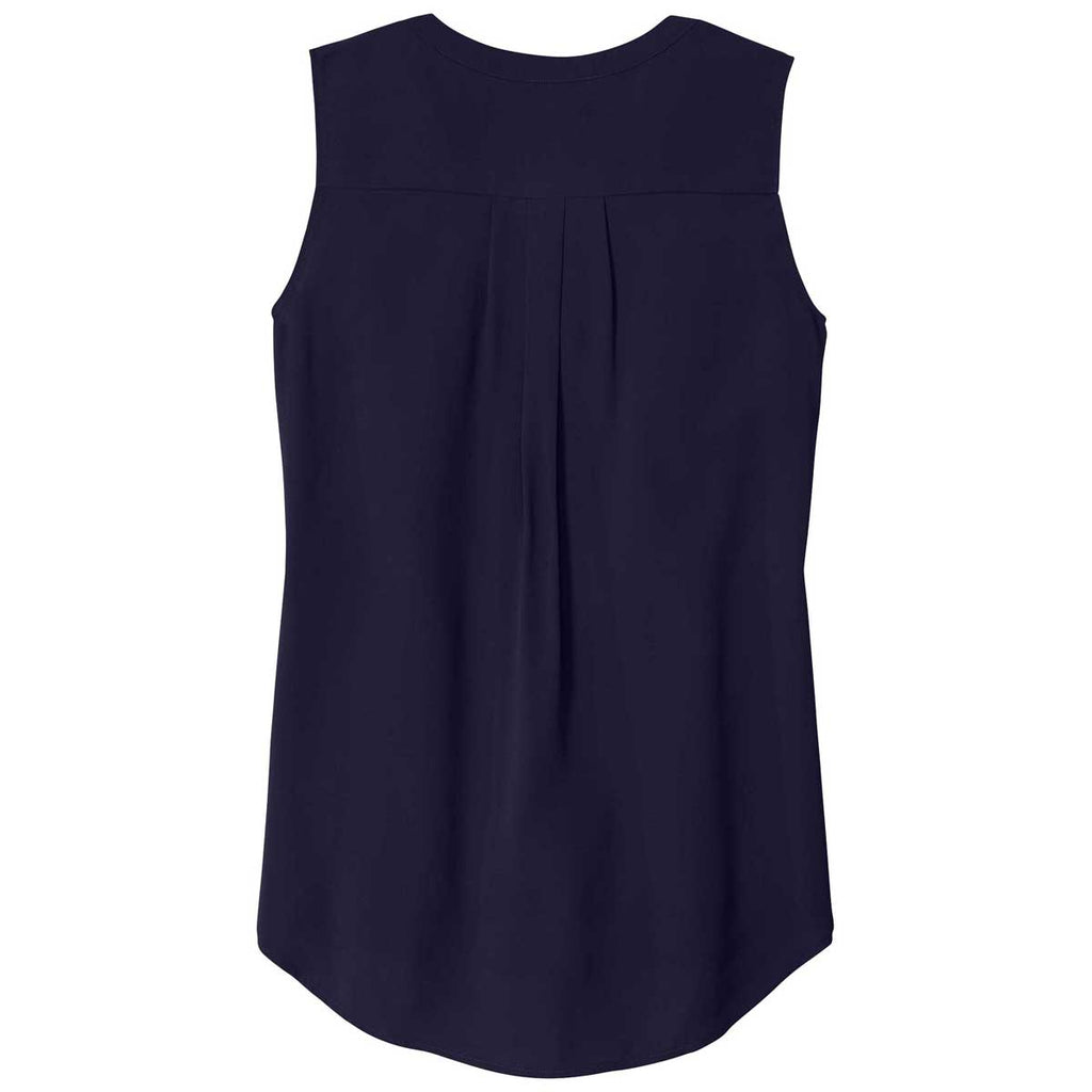 Port Authority Women's True Navy Sleeveless Blouse