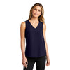 Port Authority Women's True Navy Sleeveless Blouse