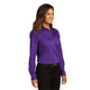 Port Authority Women's Purple Long Sleeve SuperPro React