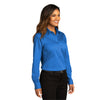 Port Authority Women's Strong Blue Long Sleeve SuperPro React