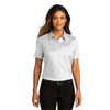Port Authority Women's White Short Sleeve SuperPro React Twill Shirt