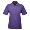 Harriton Men's Team Purple 6 oz. Ringspun Cotton Pique Short-Sleeve Polo