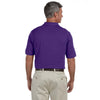 Harriton Men's Team Purple 6 oz. Ringspun Cotton Pique Short-Sleeve Polo