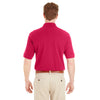 Harriton Men's Red 6 oz. Ringspun Cotton Pique Short-Sleeve Pocket Polo