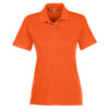 Harriton Women's Team Orange 6 oz. Ringspun Cotton Pique Short-Sleeve Polo