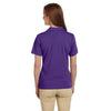 Harriton Women's Team Purple 6 oz. Ringspun Cotton Pique Short-Sleeve Polo