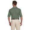 Harriton Men's Dill/Stone 6 oz. Short-Sleeve Pique Polo with Tipping