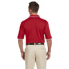 Harriton Men's Red/White 6 oz. Short-Sleeve Pique Polo with Tipping