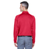 Harriton Men's Red Tactical Long-Sleeve Performance Polo