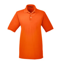 Harriton Men's Team Orange 5.6 oz. Easy Blend Polo