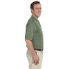 Harriton Men's Dill/Stone 5.6 oz. Tipped Easy Blend Polo