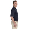 Harriton Men's Navy/White 5.6 oz. Tipped Easy Blend Polo