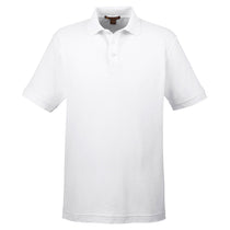 Harriton Men's White 5 oz. Blend-Tek Polo