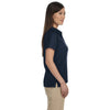 Harriton Women's Navy 5 oz. Blend-Tek Polo