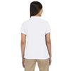 Harriton Women's White 5 oz. Blend-Tek Polo
