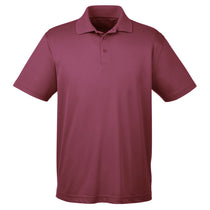 Harriton Men's Maroon 4 oz. Polytech Polo