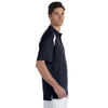 Harriton Men's Navy/White 4 oz. Polytech Colorblock Polo
