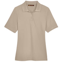 Harriton Women's Khaki Advantage Snag Protection Plus Polo