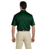 Harriton Men's Dark Green Double Mesh Polo