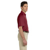 Harriton Men's Maroon Double Mesh Polo