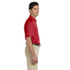 Harriton Men's Red Double Mesh Polo