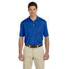 Harriton Men's True Royal Double Mesh Polo